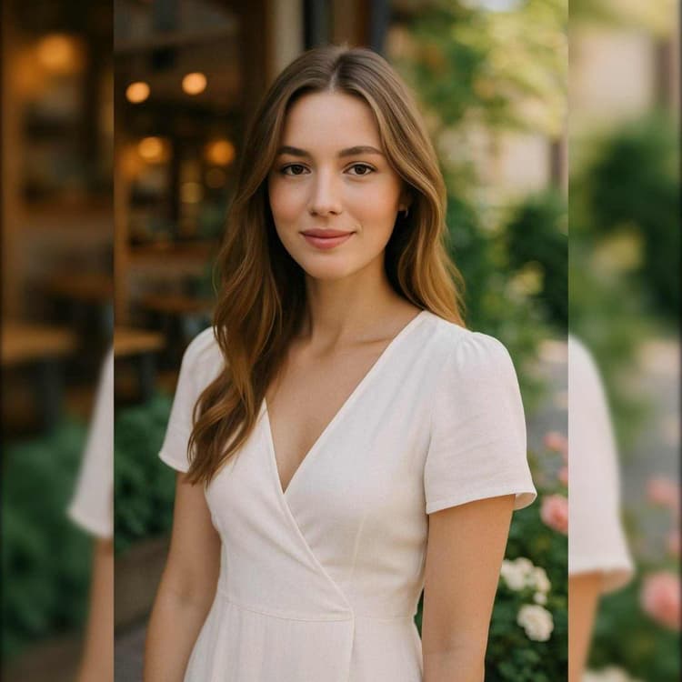 Make image square using a blurred background effect