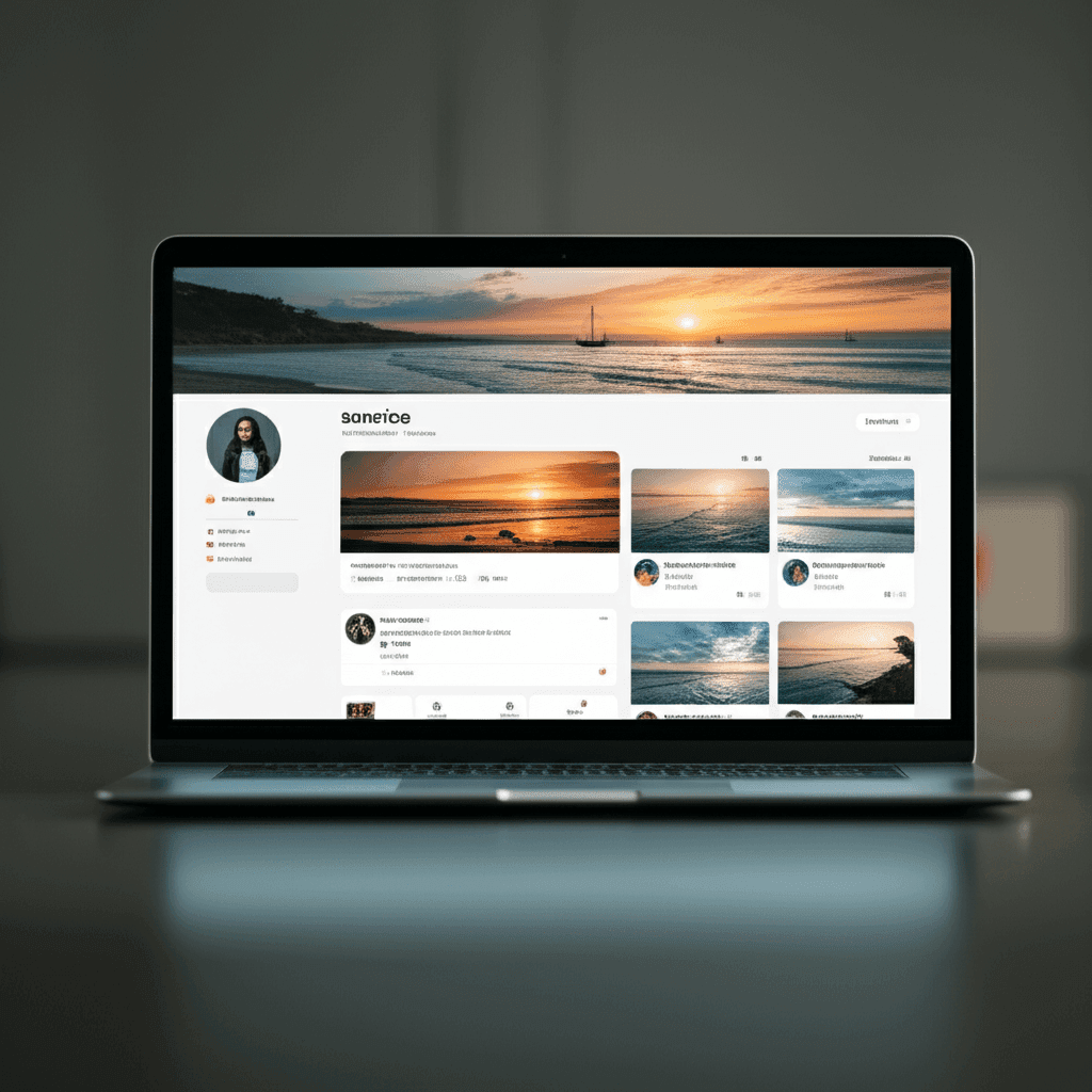 Social media profile example