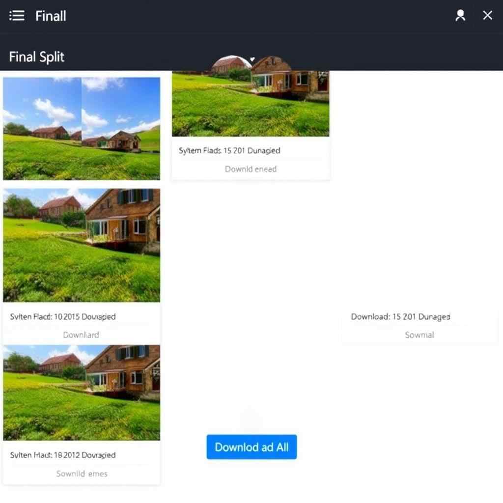 Step 3: Download your split images from the image splitter