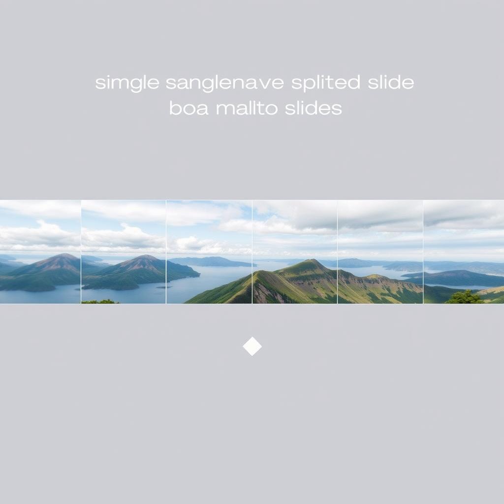 Social media carousel showing an image split into multiple slides