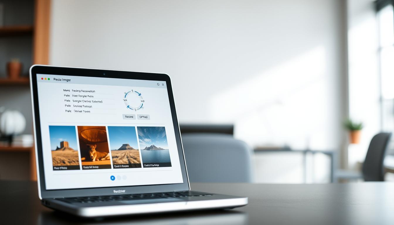 A professional, high-quality online image resizer tool interface